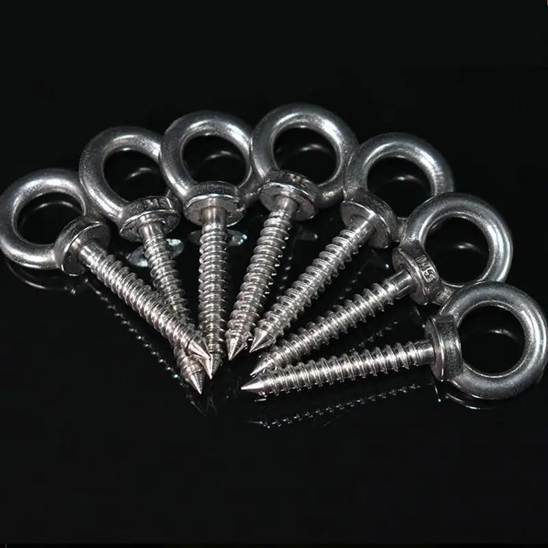 HQ ST01 Stainless Steel 304 Eye Nut Self Tapping Screw Sheep Round Ring Hook | Screws