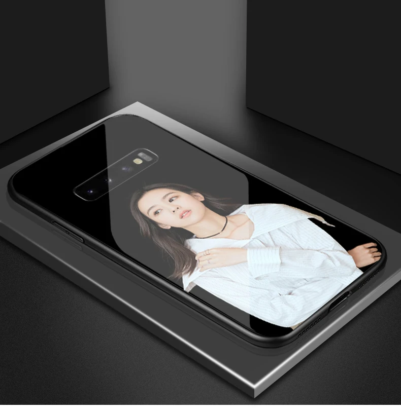 for Samsung Galaxy S10 Plus S10e S9 S8 Note 10 Plus 5G 8 9 A10 A30 A50 A70 Case Custom Photo DIY Picture Tempered Glass Cover