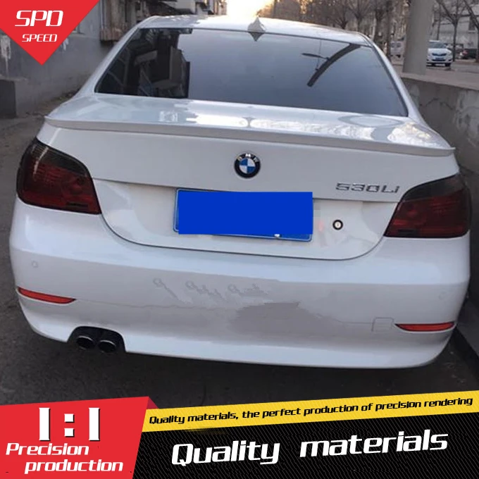 Для BMW E60 спойлер Высокое качество ABS углеродного волокна заднего крыла Спойлер