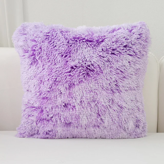 Мягкий меховой плюшевый ворсистый чехол для подушки Чехол домашний декор