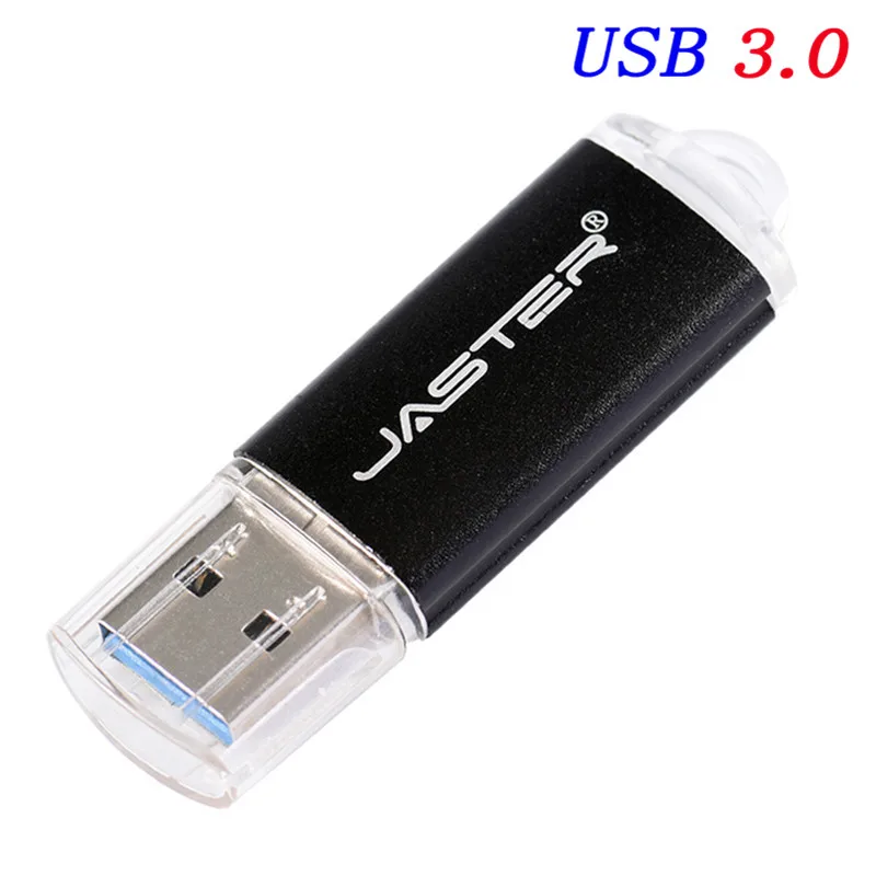 JASTER Usb 3,0 флеш-накопитель металлический USB флеш-накопитель 32 Гб 64 Гб Usb флешка 3,0 Флешка 4 ГБ 8 ГБ 16 ГБ 128 ГБ 256 ГБ флеш-карта памяти - Цвет: Black