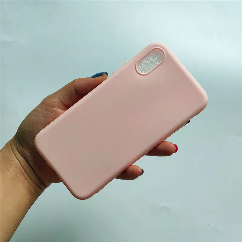Для iphone 5 7 8 plus 6 6s силиконовый чехол ярких цветов из ТПУ 1,5 мм Ультратонкий чехол из матового силикона чехол для iphone X XR XS XSMAX Модный чехол