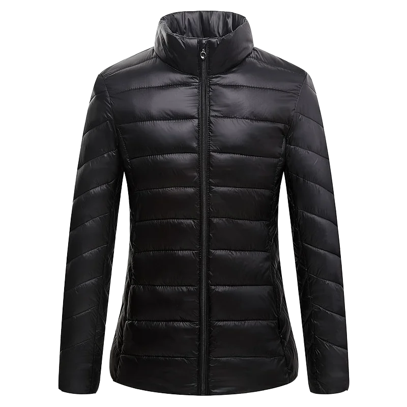 2019 новый бренд 90% белый утиный пух куртка для женщин Осень зима теплое пальто