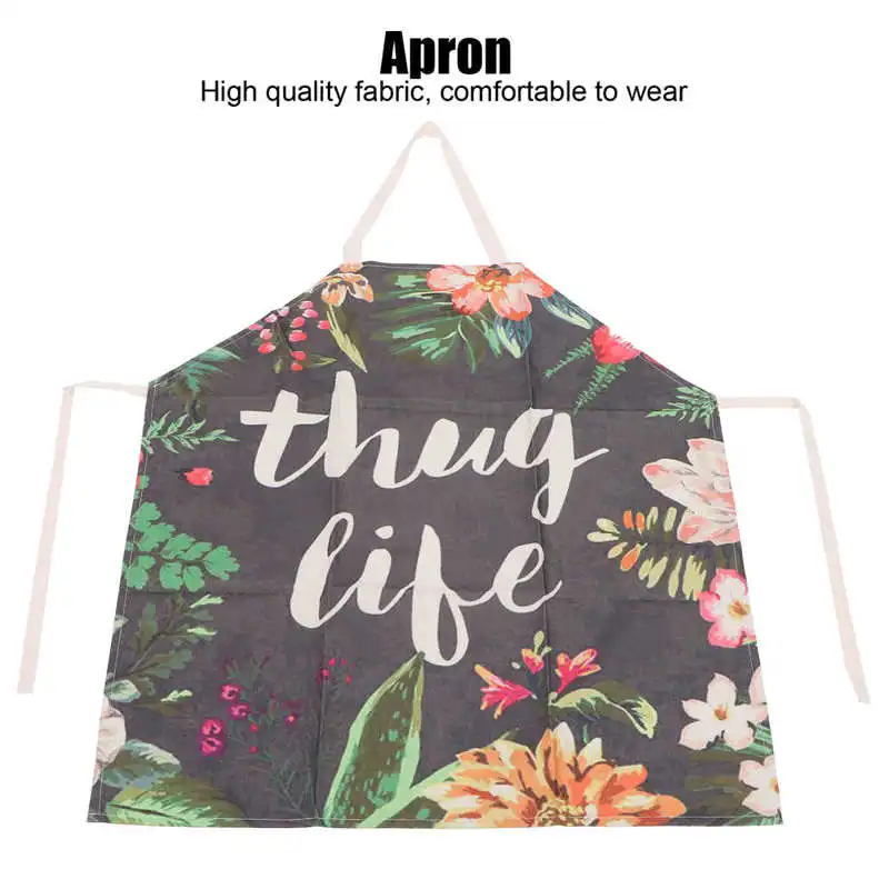 

Tondeuse Cheveux Tondeuse Cheveux Professionnelle Nail Salon Apron Soft Linen Flower Pattern Antifouling Working Apron for Men