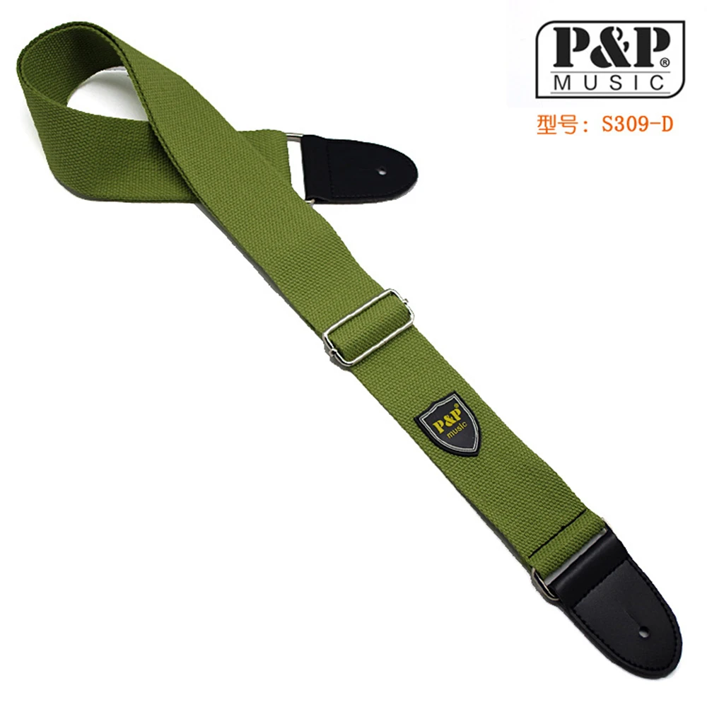 heißer verkauf adjustable150cm gitarre strap woven baumwolle akustische elektrische folk gitarre bass strap gürtel mit leder enden free glob