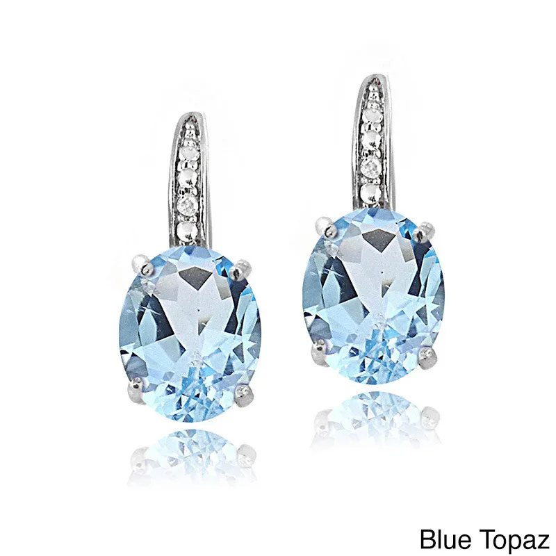 Серьги женские из серебра 925 пробы с аметистом и золотом 18 карат | Украшения