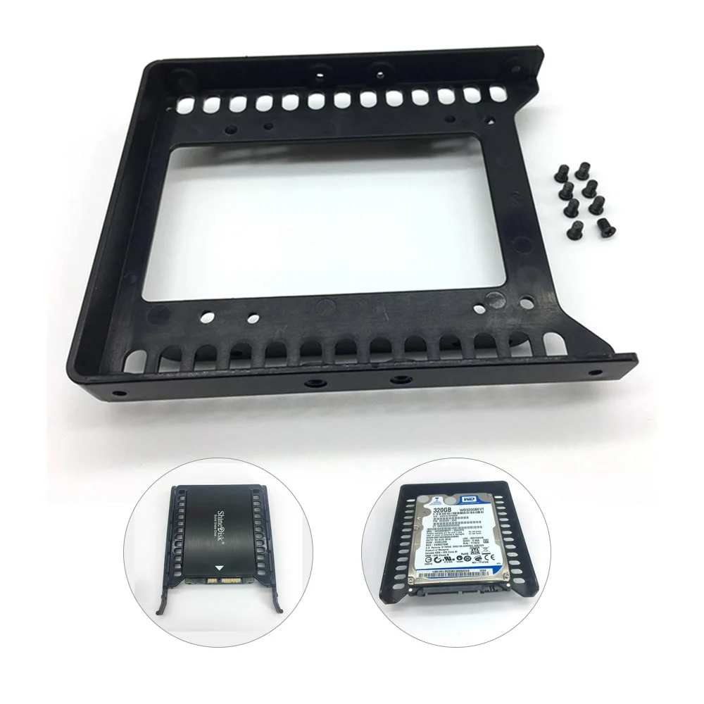 

Aluminum 2.5'' To 3.5'' Hard Disk Drive Mounting Bracket Kit HDD SSD SATA Bay Converter HDD Mounting Dock Tray Adapter