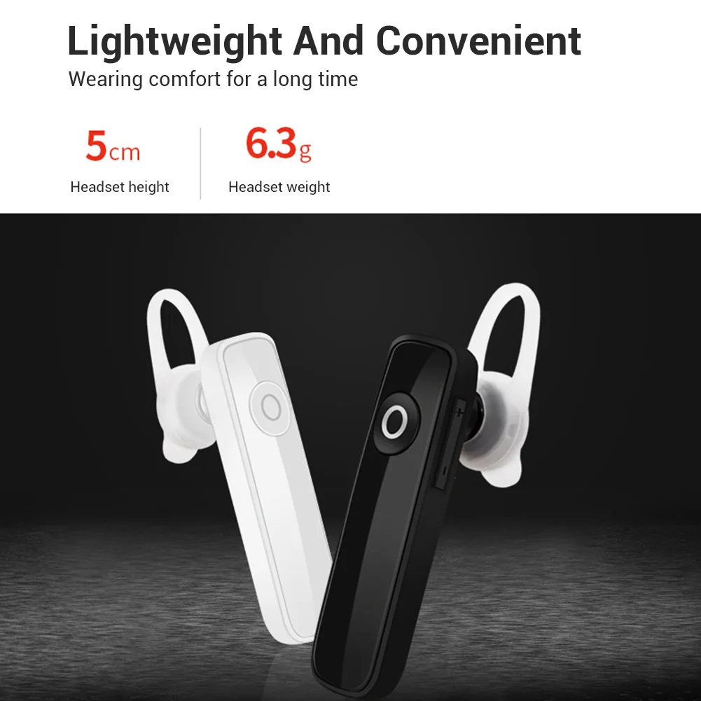 Портативная Bluetooth-гарнитура 4 0 беспроводные наушники с микрофоном и регулировкой