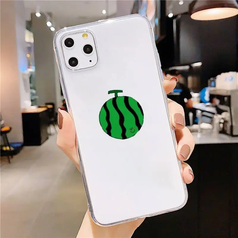 

Cute cartoon fruit animal art Phone Case Transparent soft For iphone 5 5s 5c se 6 6s 7 8 11 12 plus mini x xs xr pro max