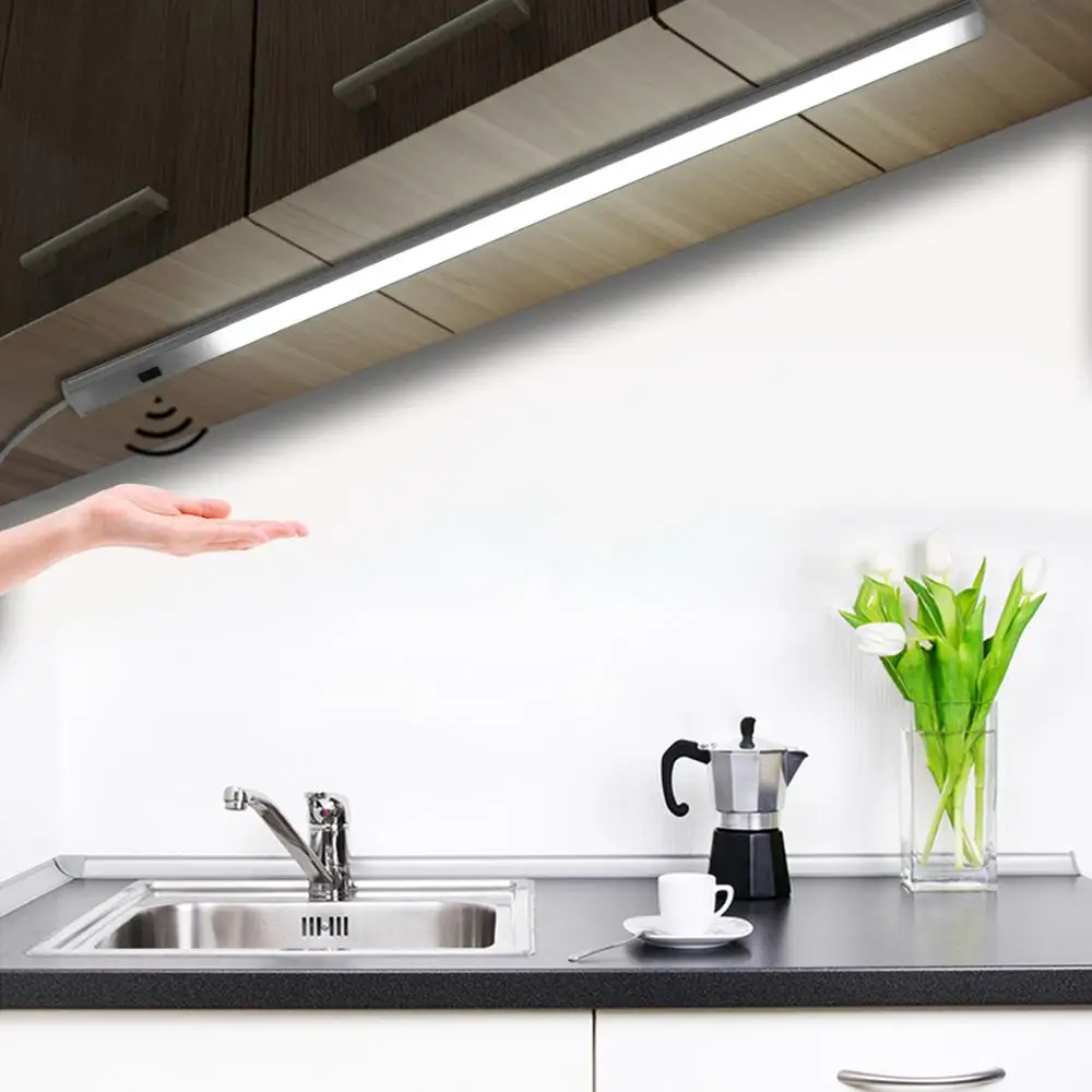

5V USB Powered Smart LED Lights Kitchen Light Hand Sweep Sensor Lamp High Brightness Backlight Bedroom Cabinet Wardrobes Closet