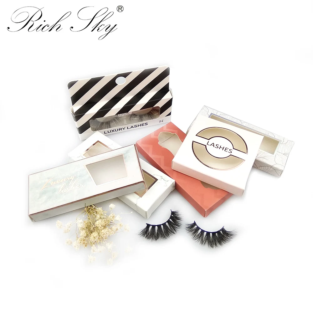 Богатый небо новый стиль 3 d норковые ресницы и упаковочная коробка
