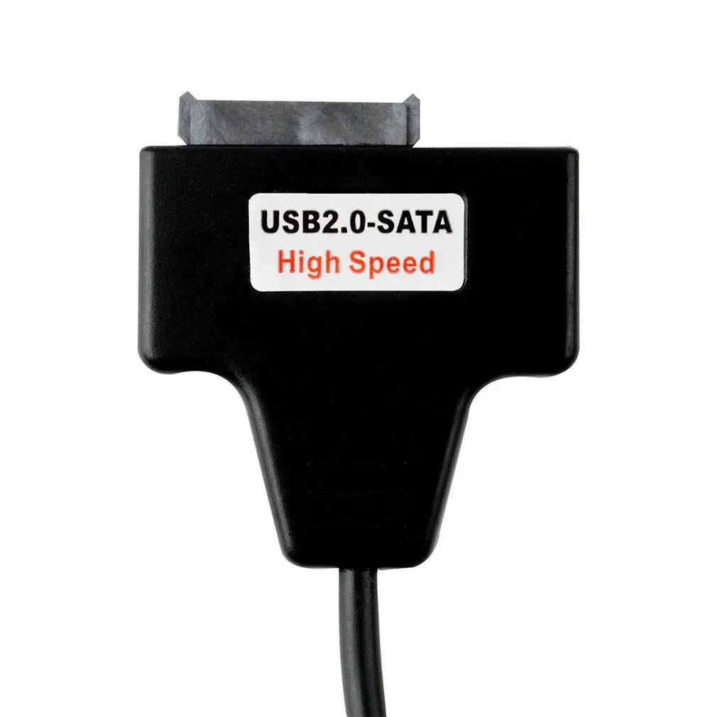Черный USB 2 0 до 7 + 6 13Pin SATA кабель адаптера оптического привода для ноутбука CD/DVD/Blu-Ray