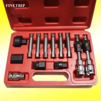 finetrip hot sale 1set 13pc professional alternator freewheel pulley removal tool car repair tools formercedes for benz for bmw