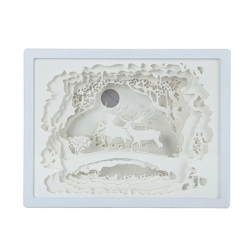 Хэллоуин Рождество Домашний Декор украшение стола украшения LED 3D бумажный