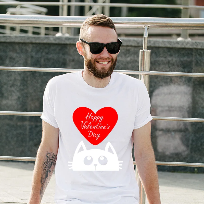 

New Coming Happy Valentines Day Comics 3D Printed Tee Shirts Personalized Men Tops T Shirt Classic High Quality Tee-Shirts