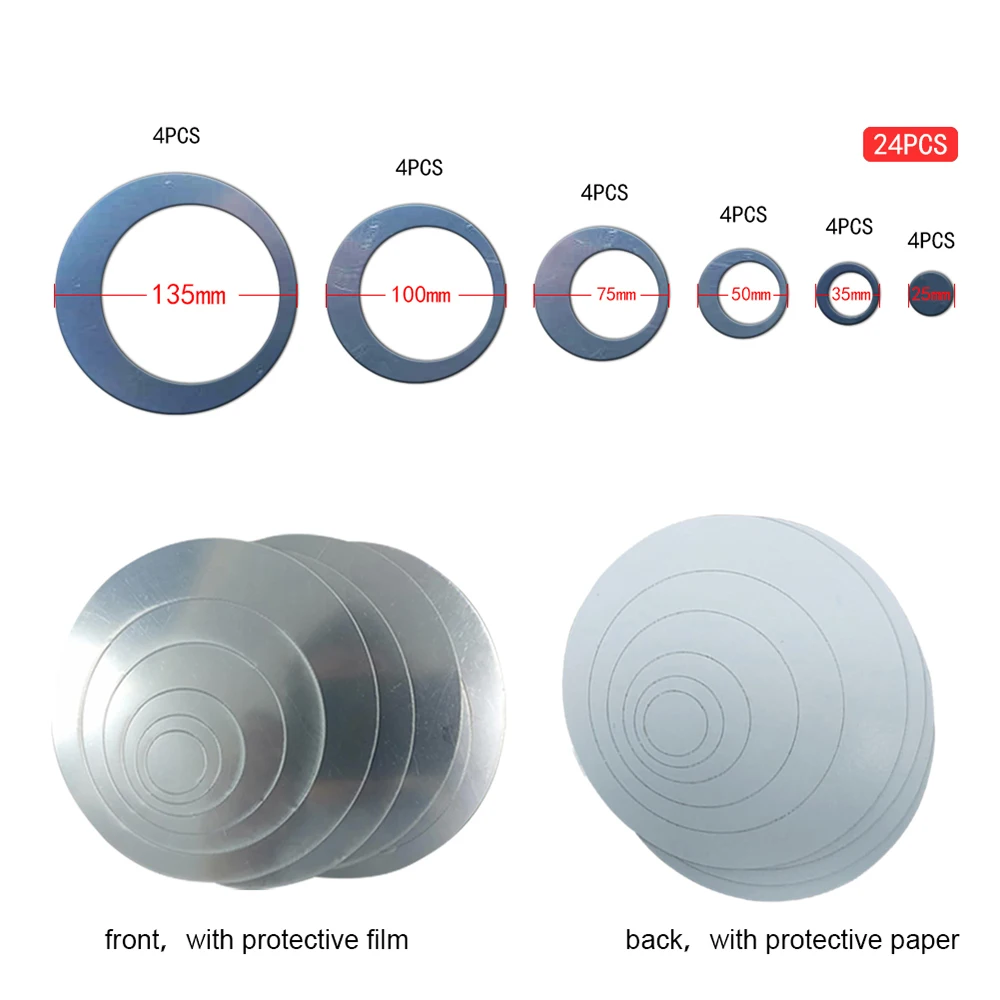 24 шт. 3D наклейки на стену в виде круглых точек с зеркальным эффектом|Наклейки