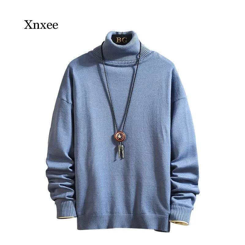 

Модное платье с О-образным вырезом и черный, белый цвет синий свитер для мужчин со Размеры тянуть M-4Xl; Пуловер с длинными рукавами на осень-ве...