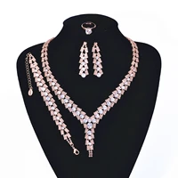 coruixi n324128 ladies necklace jewelry set cubic zirconia necklace fashionable party wedding bridesmaid luxury accessories