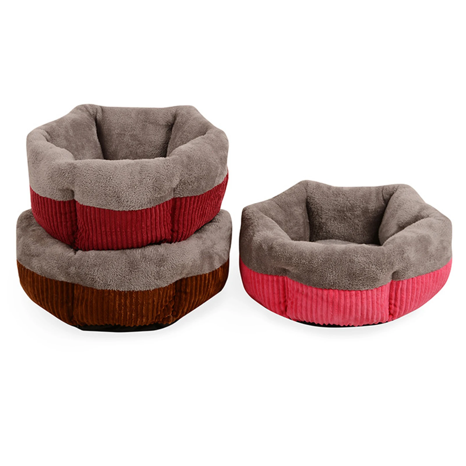 

Кровать для кошки, кровать для собаки, плюшевая кровать для домашнего питомца, зимнее теплое гнездо для кошки, теплая подушка для домашнего ...