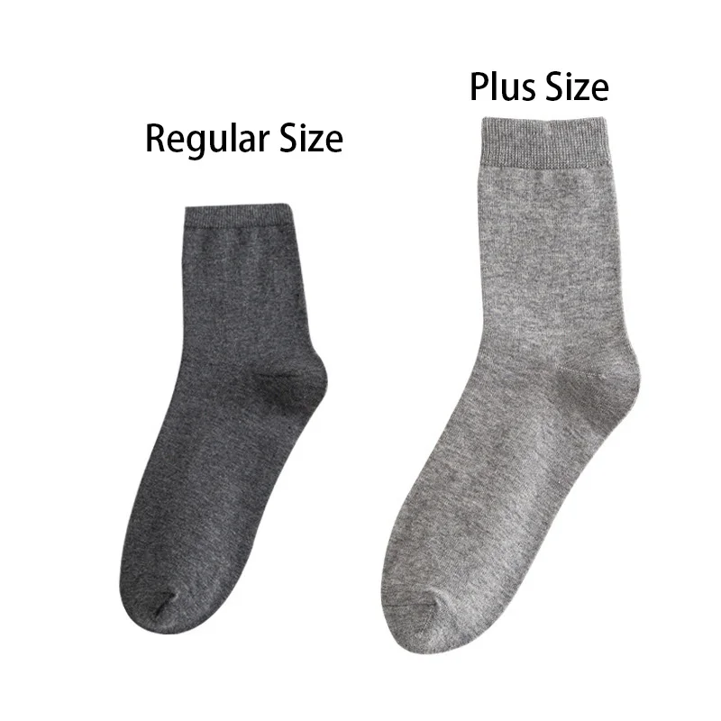 10Pairs Brand Men's Cotton Socks New Style Black Business Men Socks Soft Breathable High Quality Male Socks Plus Size (38-47)
