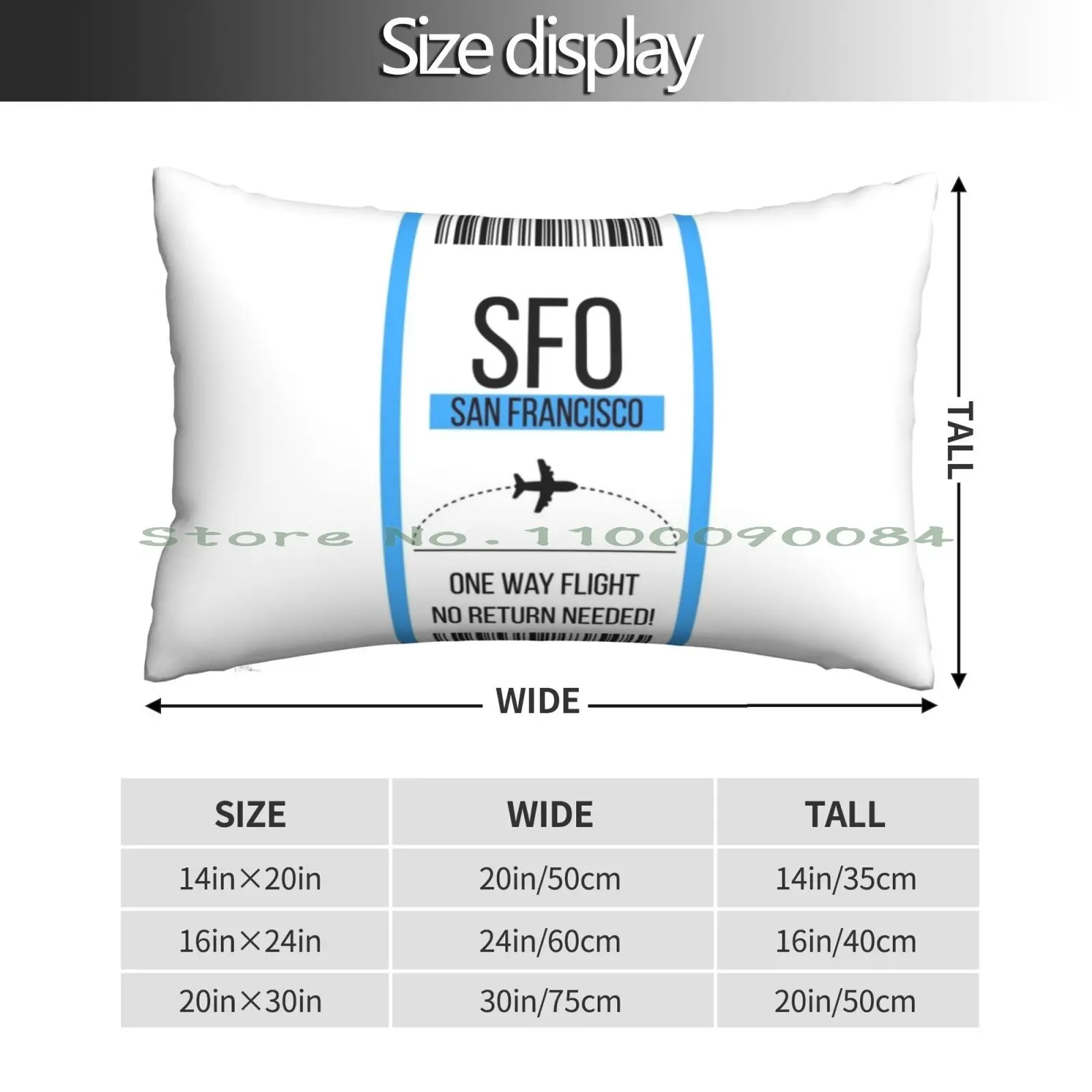 Односторонний билет в Сан-Франциско! Подушка для дивана спальни 20x30 50*75 Litecoin Ltc Women