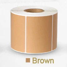 70x50mm brown 960 шт/рулон 70x50 мм цветная наклейка пустая прямая термоэтикетка Бумага Цена этикетки канцелярские наклейки s бизнес поставки - Цвет: 70x50mm brown
