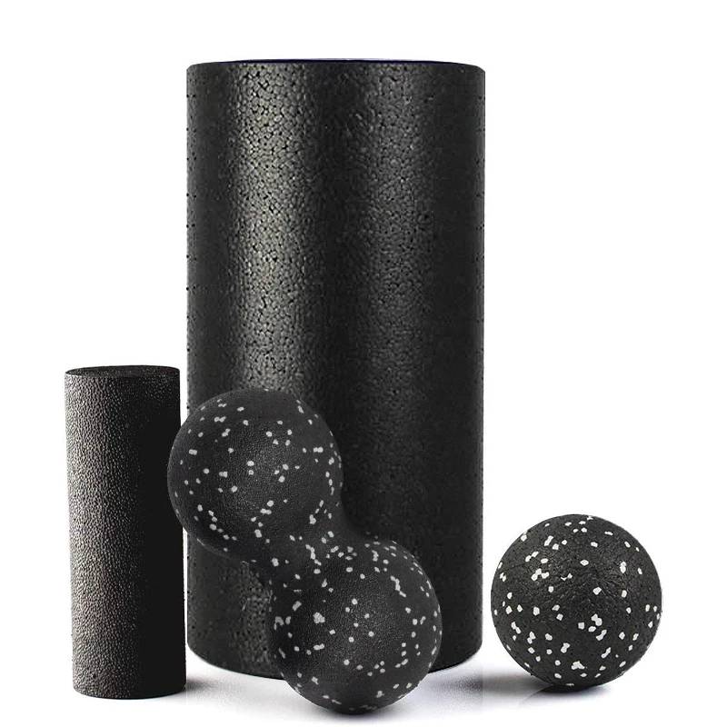 4 in 1 Foam Roller Set Include 2 Massage Ball High Density for Physical Therapy Deep Tissue Trigger Pain Relief | Спорт и