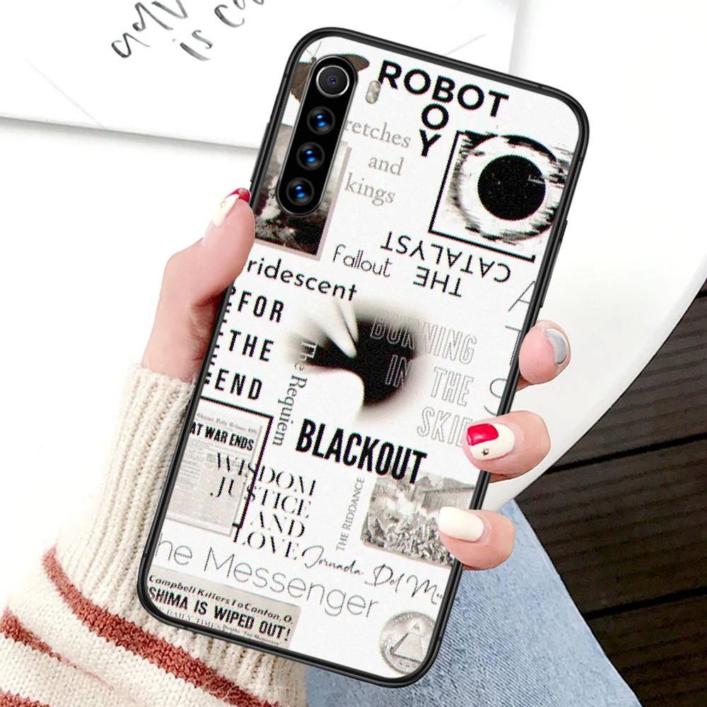 

linkin Rock Band Park Phone Case For Xiaomi Redmi Note 7 8 8T 9 9S 4X 7 7A 9A K30 Pro Ultra black Funda Trend Cover Soft Prime