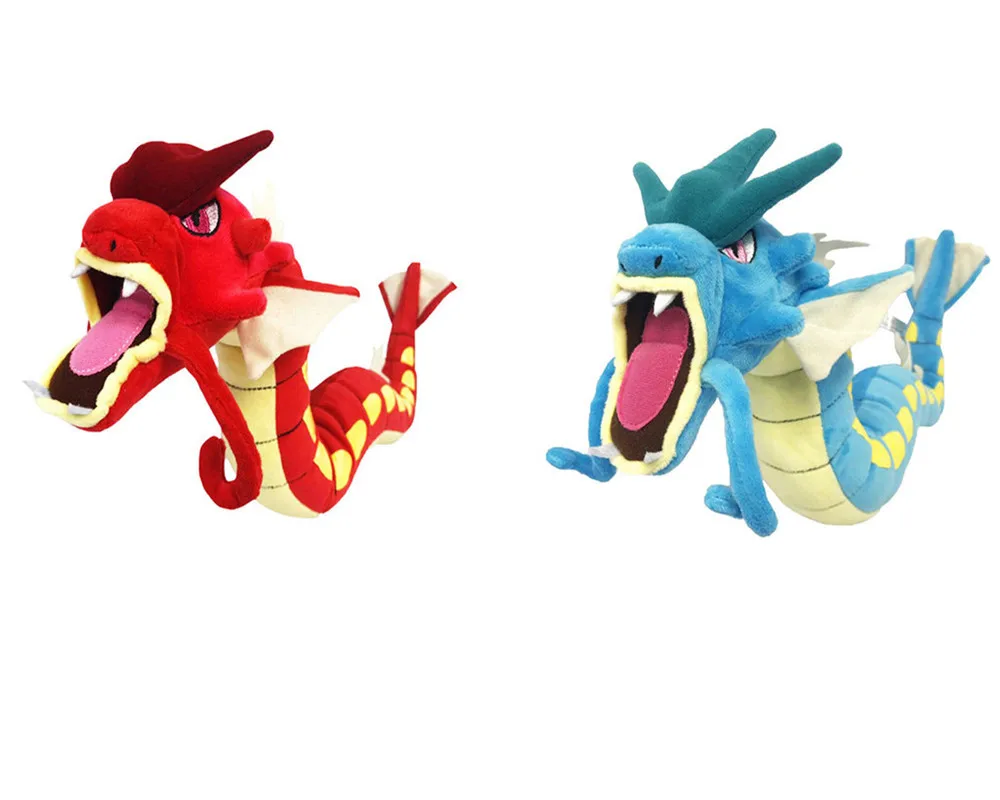 

Pokemon Plush stuffed animal toy red blue Gyarados Red dragon blue dragon doll doll toy with joints Plush doll