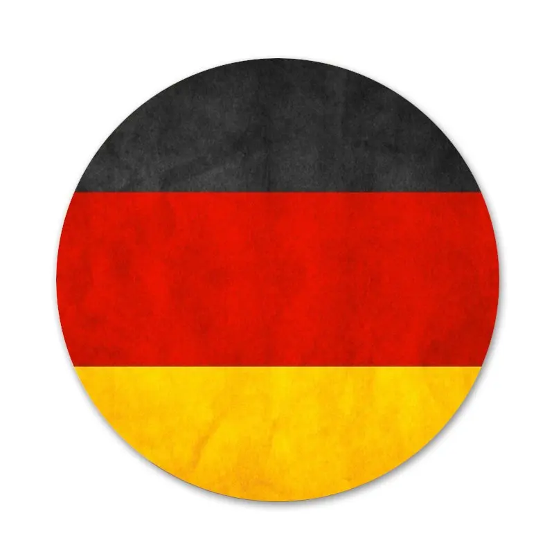 58 мм в виде немецкого флага значок на булавке декоративные Броши Металлические