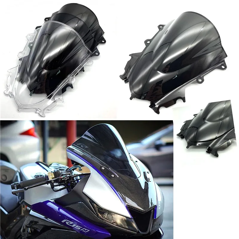 Мотоцикл Спорт лобовое стекло Дефлектор козырек Viser для YAMAHA YZF-R15 V3.0 2017-2019 YZF R15 V3 17