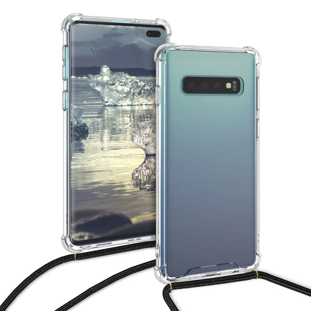 Шейный регулируемый ремешок на шею выдвижной шнур чехол для телефона Samsung S8 плюс