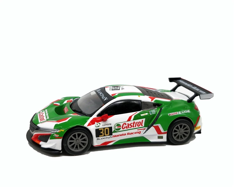 Мини GT 1:64 Hon da Civic NSX GT3 2018 24H of Spa LHD игрушечный автомобиль из сплава игрушки для