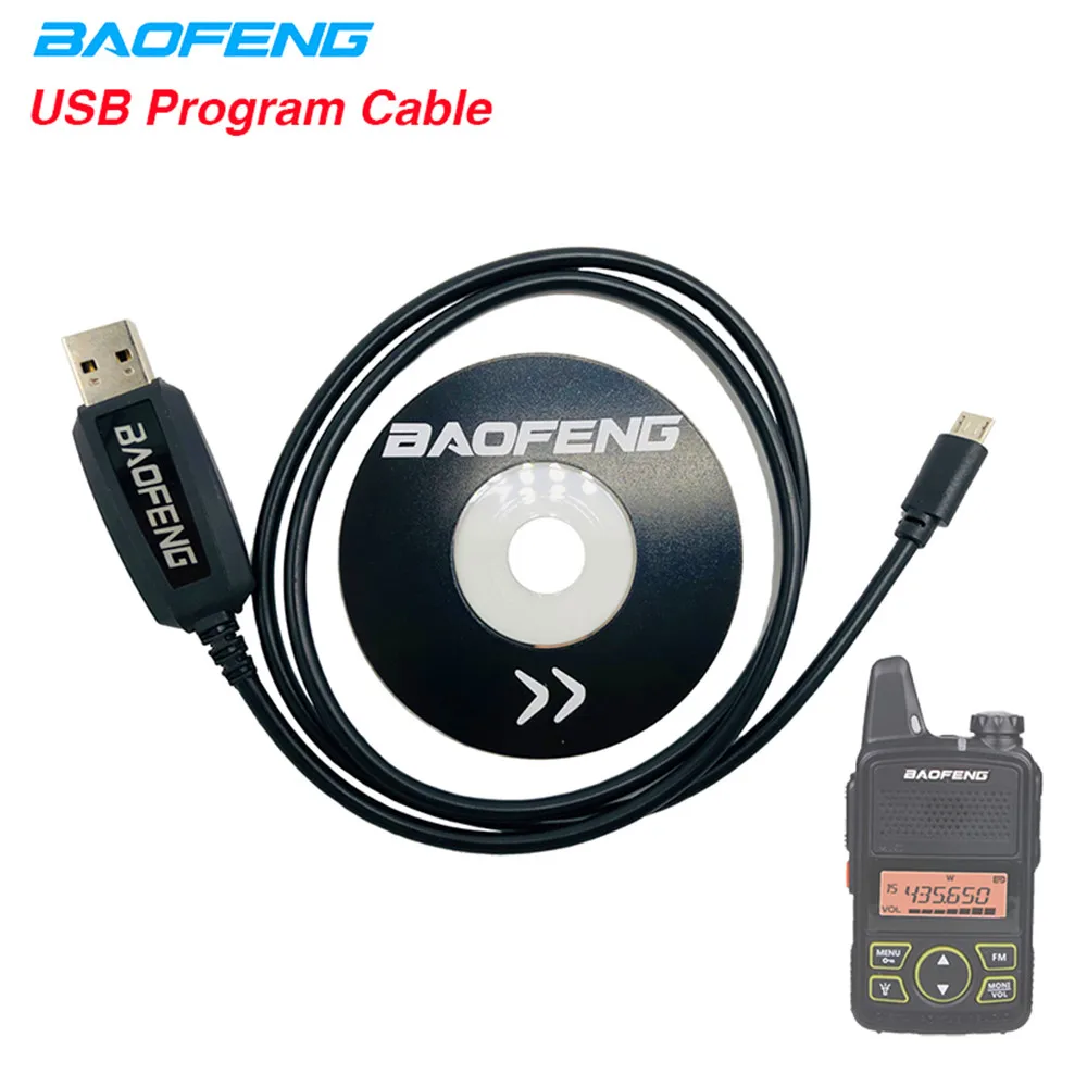 Baofeng BF-T1 USB Кабель для программирования bft1 Walkie Talkie аксессуары CB Ham Радио Запись