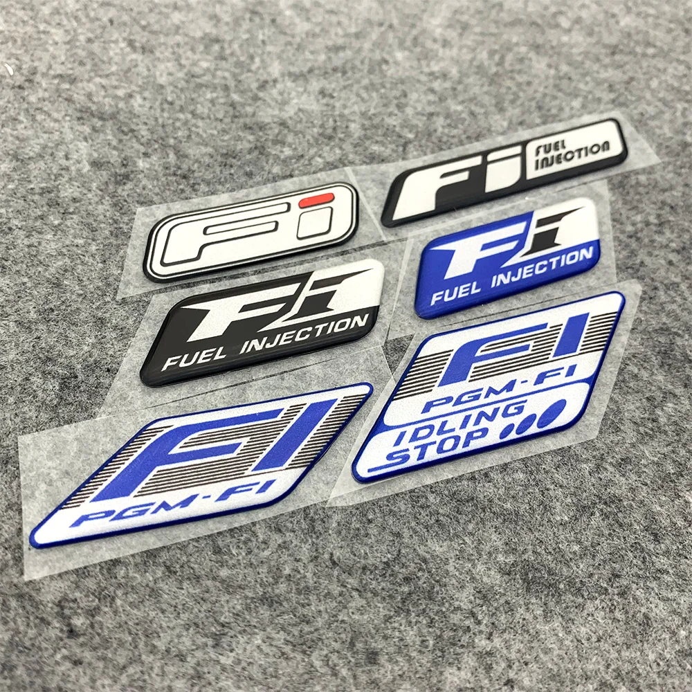 

FI EFI System Logo Jelly Gel PVC Reflective Decal Sticker for Motorcycle Scooter