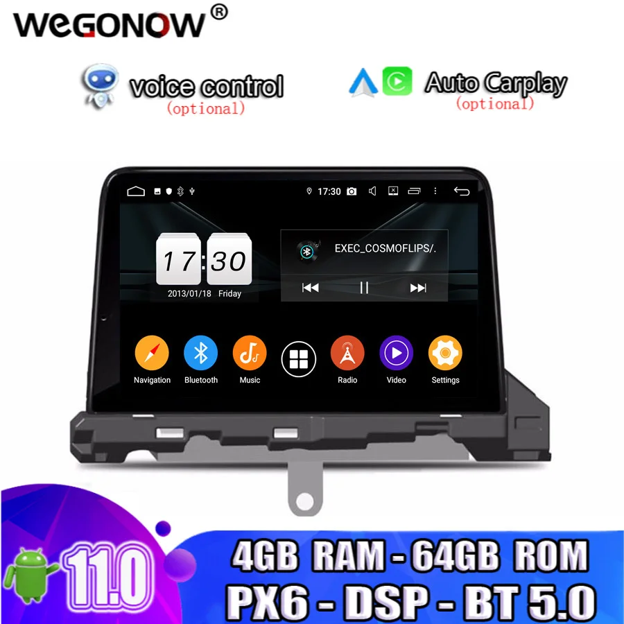 10 25 'ɺndroid 11 0 4 Гб ОЗУ 64 Восьмиядерный автомобильный DVD-плеер стерео GPS карта RDS