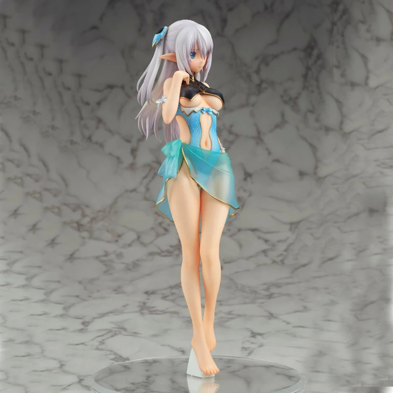 anime figure toys shining blade heroines allina swimsuit ver princess elf pvc action figure toys collection model game doll free global shipping