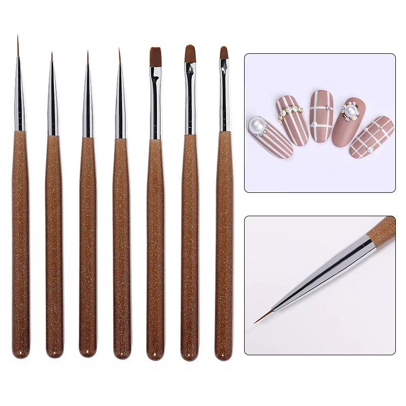 1 шт. УФ гель кисточка для ногтей кисть рисования подводка глаз смешанные размеры