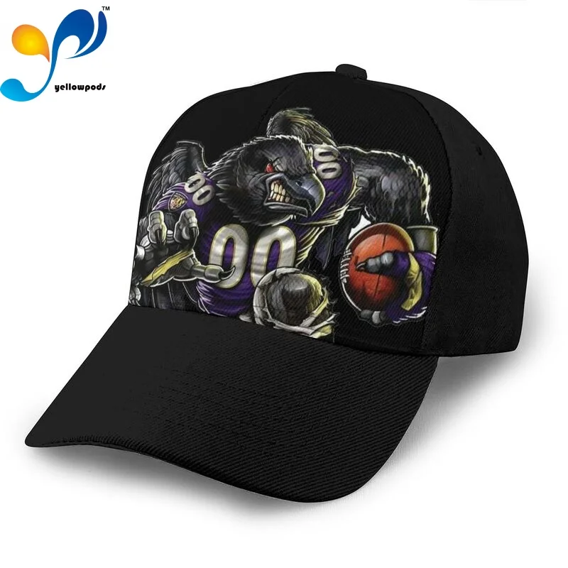 

Hats for Men Women Ravens Dad Fishing Hat Trucker Baseball Cap for Running Outdoor Activities