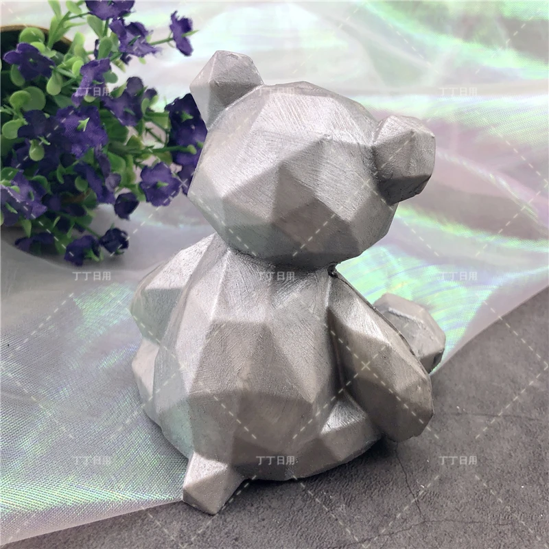 

2019new Animal Stone Bear Silicone 3D Mold For Mousse Fondant Jelly Candy Chocolate Decoration Baking Tool Moulds