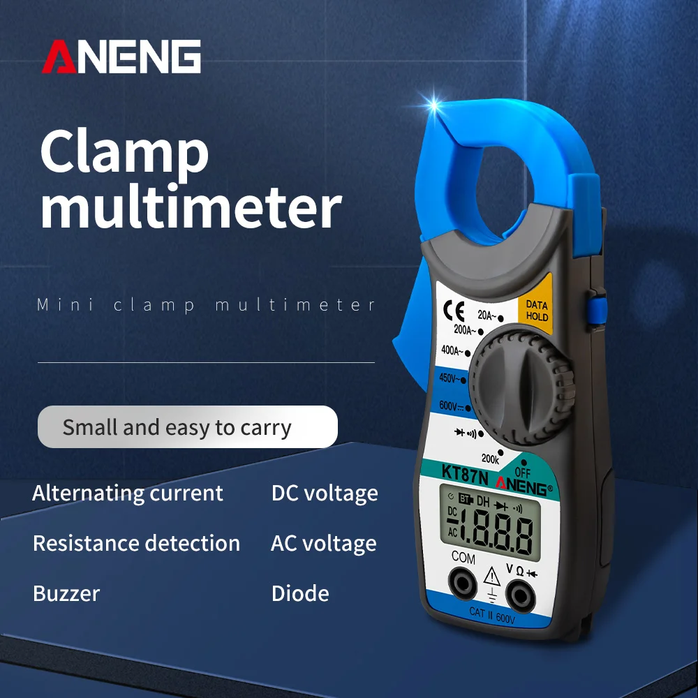 

Цифровые токоизмерительные клещи ANENG KT87N, 600 В