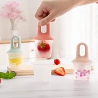 silicone mini ice pops mold ice cream ball lolly maker popsicle molds baby diy food supplement tool fruit shake ice cream mold