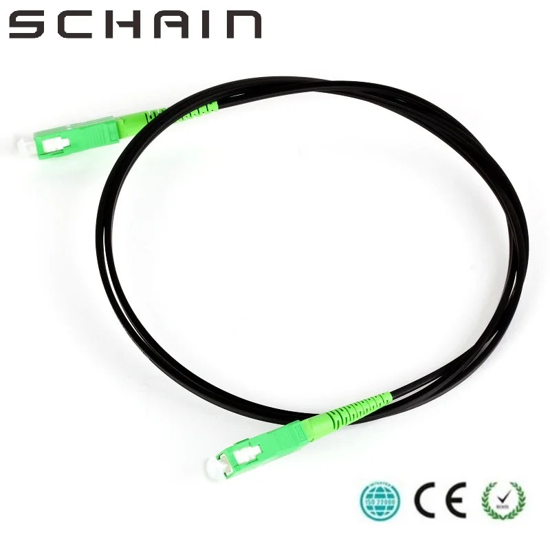 FTTH оптоволоконный кабель 100 м SC APC одиночный режим открытый оптический Волоконно