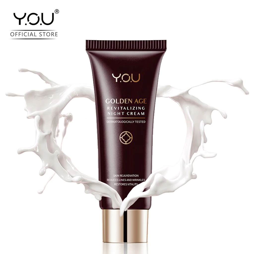 

YOU Golden Age Revitalizing Night Cream 18g Overnight Skin Reviving Complex Anti-aging Cream Fading Nasolabial Folds Face Cream