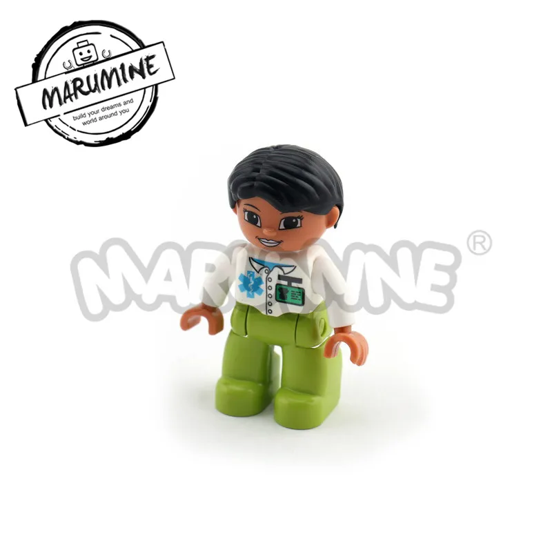 1 pcs MARUMINE Duplo блочные фигурки 13 видов карьера аксессуары большие кирпичи части Дети Развивающие игрушки DIY для игр - Цвет: 1 pcs
