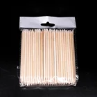 100 шт.упак. 11,5 см ногтей деревянная палочка для кутикулы ногтей наклейки деревянные палочки для удаления кутикулы ногтей Маникюр нейл-арта