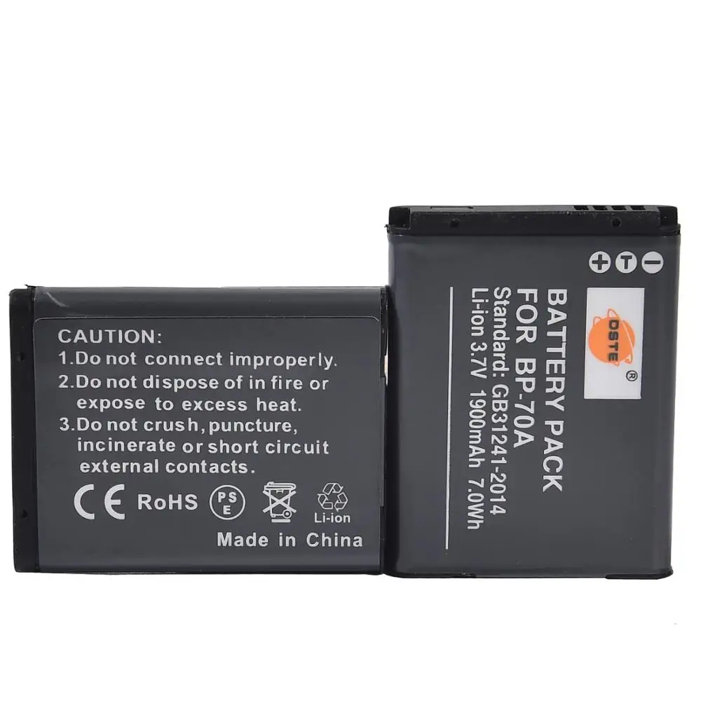 2 шт. Аккумулятор для камеры SAMSUNG ES65 ES70 ES73 ES75 ES80 PL80 PL90 PL100 PL20 PL120 PL170 PL200|dste battery|camera