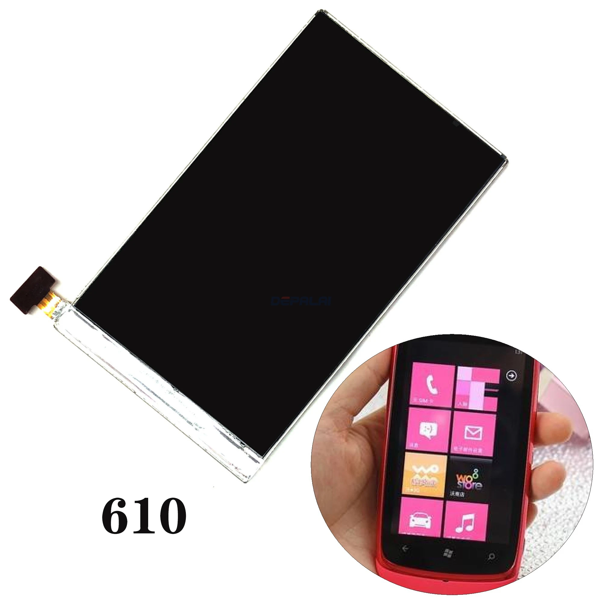 Мобильный телефон ЖК дисплей для Nokia Lumia 610 620 520 525 526 высокое качество экран