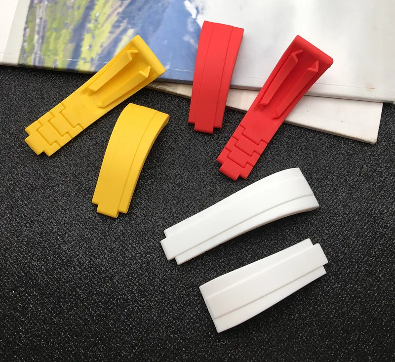 Мягкий резиновый силиконовый ремешок 20 мм 21 для часов Ремешок наручных Daytona Submariner