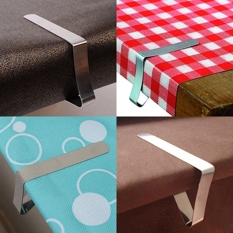 Зажимы для скатерти из нержавеющей стали зажимы тканевые пикника 1 шт.|Украшения